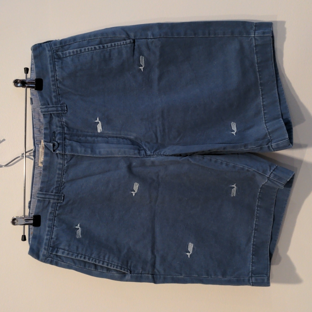 JCrew Whale embroidered Blue Shorts